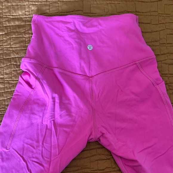 Lululemon Athletica Vibrant Pink Leggings - Picture 2 of 2